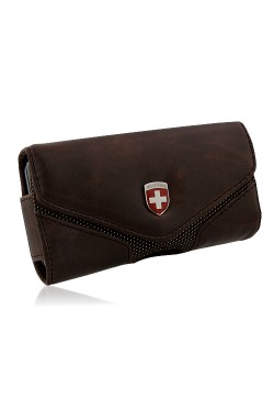 Swiss Leatherware Lugano Case for Most PDAs - Brown